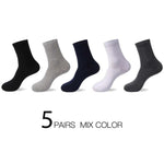 HSS 2022 High Quality Casual Men&#39;s Business Socks Summer Winter Cotton Socks Quick Drying Black White Long Sock Plus Size US7-14