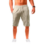 2022 KB New Men&#39;s Cotton Linen Shorts Pants Male Summer Breathable Solid Color Linen Trousers Fitness Streetwear S-4XL