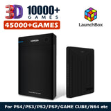 Launchbox External Game Hard Drive Disk With 45000+ Retro Games For PS4/PS3/PS2/Wii/Wiiu/SS/PSP/N64 Portable HDD For Windows PC