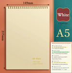 Notebooks A5/B5,80sheets Writting Paper Grid Book For School Office,Checkered Planner Notepads Agenda 2022 Flipbook