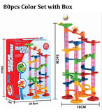 133pcs Marble Run Building Blocks Marbles Slide Toys For Children DIY Creativity Constructor Educational Toys Children Gift