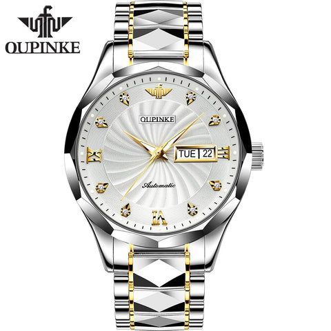 OUPINKE Luxury Brand Men&#39;s Mechanical Wristwatches Business Classic Sports Watches Automatic Waterproof Watch Man Zegarek Meski