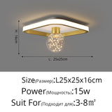220V Nordic Rings Gypsophila Chandelier Lights For Living Room Bedroom Study Home Modern Ceiling Mounted Lighting Indoor Lamps