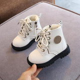 Kids Martin Boots Boys Shoes Autumn Winter Leather Children Boots Fashion Toddler Girls Boots Warm Winter Boots Kids Snow Shoes