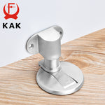 KAK Adjustable Door Holder Stainless Steel Magnetic Door Stopper Non-punch Sticker Water-proof Door Stop Furniture Door Hardware