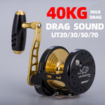 MADOX Fishing Reel 11BB Saltwater Drum Wheel Slow Jigging Reel Max Drag 40KG Drag Sound