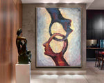 Oil painting abstract art oil on canvas Silver modern wall decor painting Decoration picture room wall home decoration bedroom