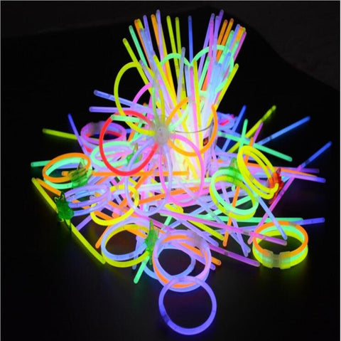 100pcs DIY Luminous Party Glowing Sticks Light-up Festival Wedding Birthday Party Celebration Supplies