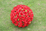 Artificial Encryption Rose Silk Flower Kissing Balls Hanging Ball Christmas Ornaments Wedding Party Decorations Free shipping