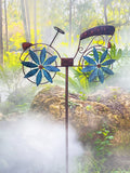 Garden Supplies Rotary windmill Yard Garden Creative Iron Art Decor Wind Spinners Windmill Ornaments Balcony Landscaping Gifts