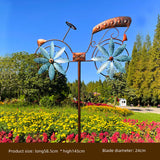 Garden Supplies Rotary windmill Yard Garden Creative Iron Art Decor Wind Spinners Windmill Ornaments Balcony Landscaping Gifts