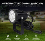 Miboxer Outdoor Lighting DC 24V Power Supply Straight Adapter   IP66 Waterproof FUTC08 DC24V 6W RGB+CCT LED Garden Lamp