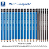 24/30pcs Germany STAEDTLER 100 Mars Lumograph Drawing Sketching Pencils Blue Rod/Black Rod Drawing Design Pencil Art Supplies