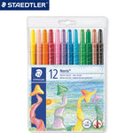 12 colors crayons STAEDTLER 221 NWP12 Crayons Rotating telescopic Primary school children&#39;s drawing graffiti