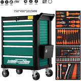 Heavy-Duty Workshop 148Pcs Garage Tool Cabinet Trolley Toolkit With 5/7 Drawers EVA Plate Household Auto Repair Tool Set