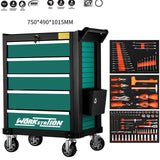 Heavy-Duty Workshop 148Pcs Garage Tool Cabinet Trolley Toolkit With 5/7 Drawers EVA Plate Household Auto Repair Tool Set