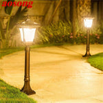 AOSONG Classical Outdoor Solar Lawn Lamp Light Waterproof Home for Villa Garden Decoration