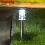 AOSONG Outdoor Solar Lawn Lamp Contemporary LED Waterproof Patio Garden Light for Home Porch Villa