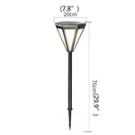 WPD Outdoor Contemporary Simple Lawn Lamp Black LED Lighting Waterproof Home for Villa Garden