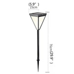 WPD Outdoor Contemporary Simple Lawn Lamp Black LED Lighting Waterproof Home for Villa Garden