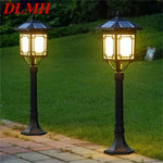 DLMH Classical Outdoor Lawn Lamp Light LED Waterproof Electric Home for Villa Path Garden Decoration