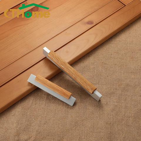 1/6/10PCS Furniture Solid wood Door Handles Opener Knobs for Cabinets and Drawers Cupboard wardrobe door drawer Hardware handle