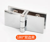 4 PCS Cabinet Glass Door Hinges Wine Door Hinges Glass Hinges hardware Suitable for glass thickness 5-8mm. 90/180/0 degree