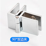 4 PCS Cabinet Glass Door Hinges Wine Door Hinges Glass Hinges hardware Suitable for glass thickness 5-8mm. 90/180/0 degree