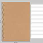 16K/A5/A6 Khaki Cover notebook Dots/Square/Ruled/Blank 100 pages paper Daily writing Planner Office school supplies Stationery