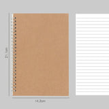 16K/A5/A6 Khaki Cover notebook Dots/Square/Ruled/Blank 100 pages paper Daily writing Planner Office school supplies Stationery