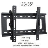 26&quot;-55&quot;-65&quot; TV Wall Mount Bracket VESA Suporte Tilt Rack Plasma LCD LED Monitor Flat Panel Holder Soporte Screen Stand Arm DT466