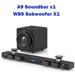 A9 Bluetooth Speaker 8 Voice units surround sound integrated home theater TV Soundbar With 8 inch subwoofer and Microphone