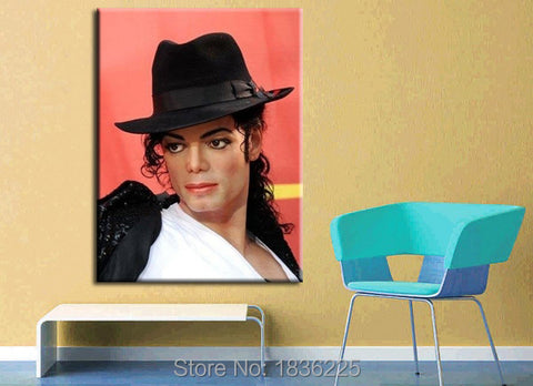 Best selling handmade items hand painted canvas painting heart michael jackson oil painting decorative wall stencil home decor