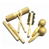 4pcs Music Instruments Kit Kids Preschool Rhythm Percussion Musical Wood Toy Instruments Set
