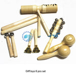 4pcs Music Instruments Kit Kids Preschool Rhythm Percussion Musical Wood Toy Instruments Set